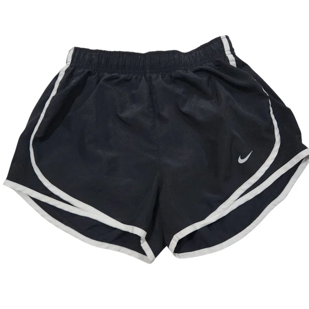Nike Running Shorts Dri-Fit Brief‎ Lined Black Activewear Womens Small